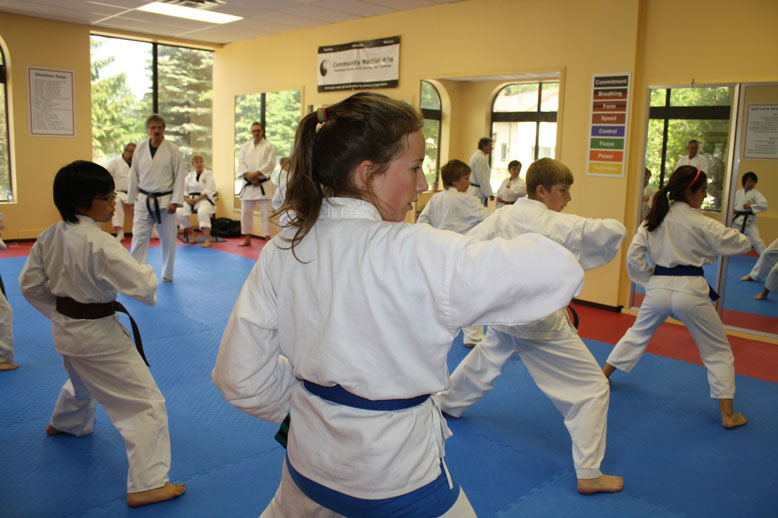 picture of kids training